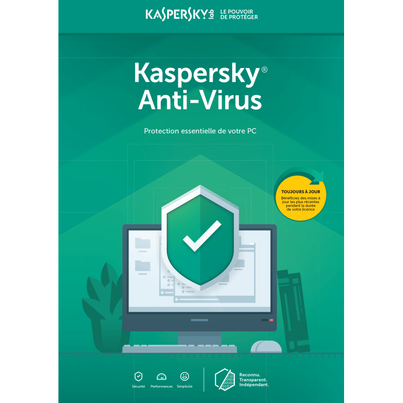 Promotion Kaspersky Antivirus 2020 pour PC  Windows 7/8 et 10