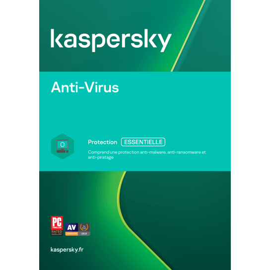 Kaspersky Antivirus Mise à jour 2022 (1,3,5 Postes)