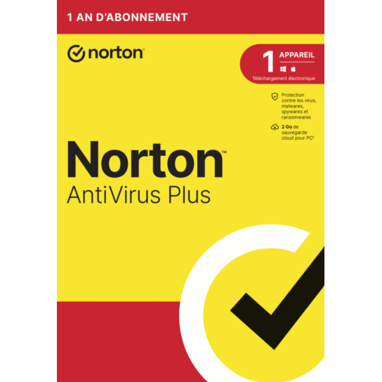 Norton Antivirus Plus 2024 - 1 Appareil 1 An 