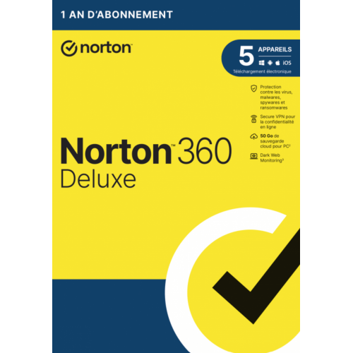 Norton 360 Deluxe 2023 - 5 Appareils