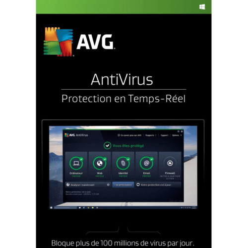 AVG Antivirus 2021 (1,3 Postes)