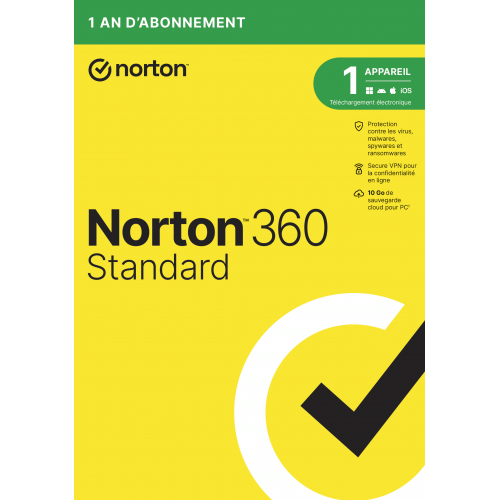 Norton 360 Standard 2025 - 1 Appareil 1 An