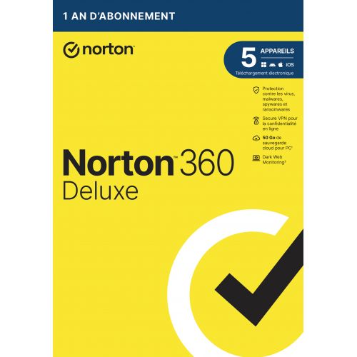 Norton 360 Deluxe 2025 - 5 Appareils