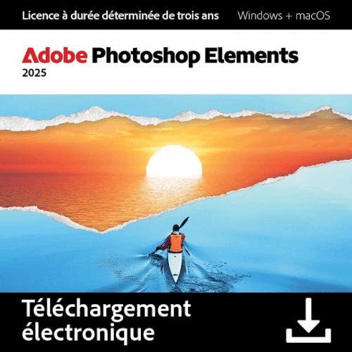 ADOBE Photoshop Elements 2025 - 2 PC ou MAC