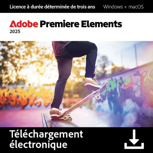 ADOBE Premiere Elements 2025 - 2 PC ou MAC