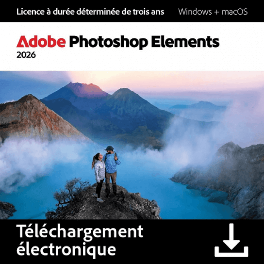 Adobe Photoshop Elements 2025 & Premiere Elements 2025 - Windows/Mac - 2 appareils - Abonnement 3 ans - Logiciel image et son Adobe Systems sur | OOP
