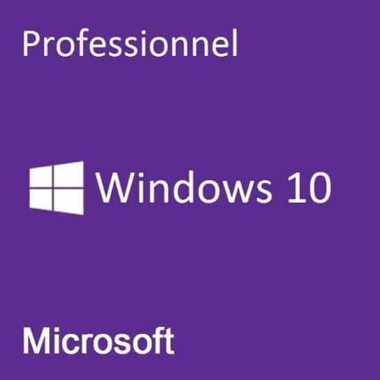 Windows 10 Pro 32/64 Bits Licence - Français - Clé d'activation