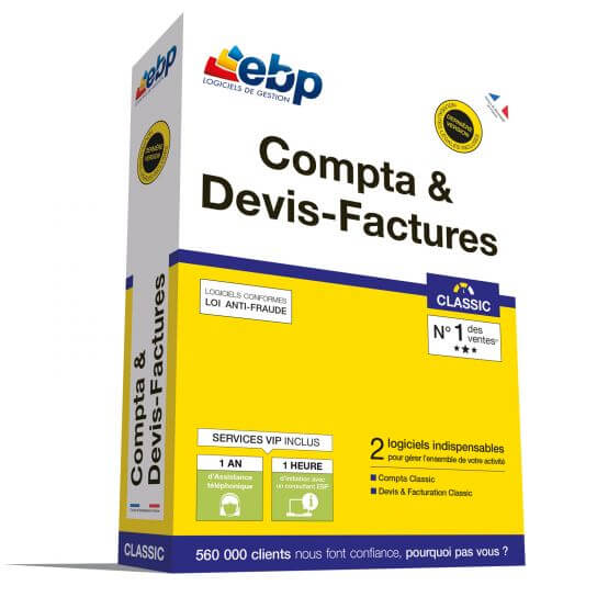 EBP Compta et Devis-Factures Classic 2018 + Services VIP EBP Compta et Devis-Factures Classic 2018 + Services VIP