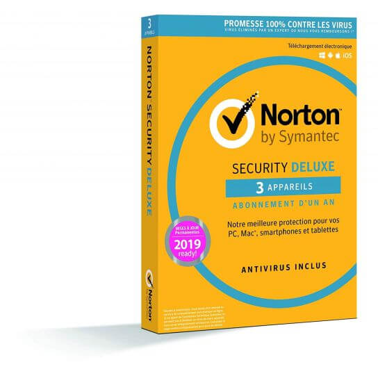 Norton Security 2019 Deluxe - 3 Postes Norton Security 2019 Deluxe - 3 Postes