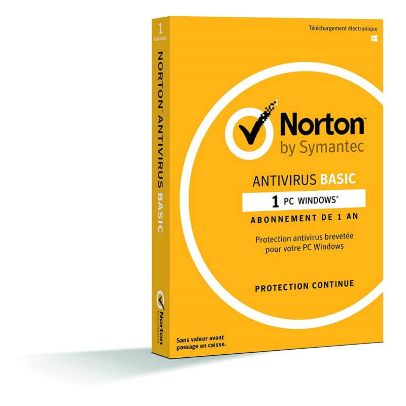 Achat licence Norton Antivirus Basic 2019 | 1 Poste | 1 An
