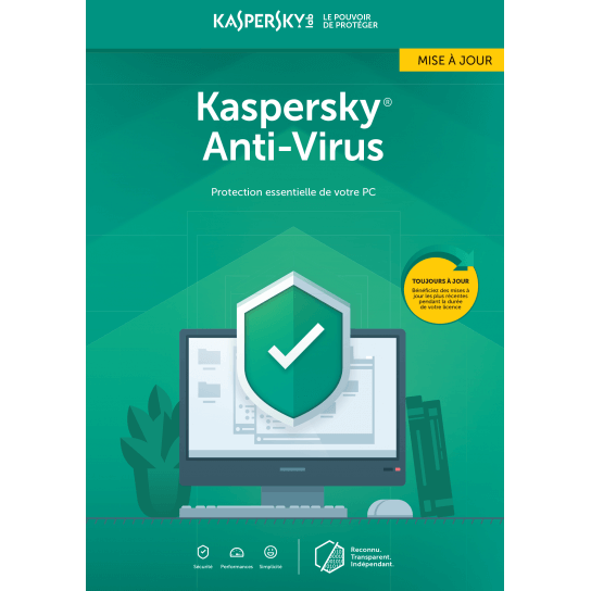 Achat licence Kaspersky Antivirus Mise à jour 2019 1 | 3 Postes ...